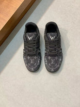 Load image into Gallery viewer, LV Trainers Black Denim

