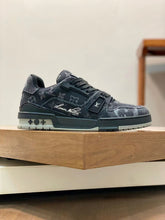 Load image into Gallery viewer, LV Trainers Black Denim
