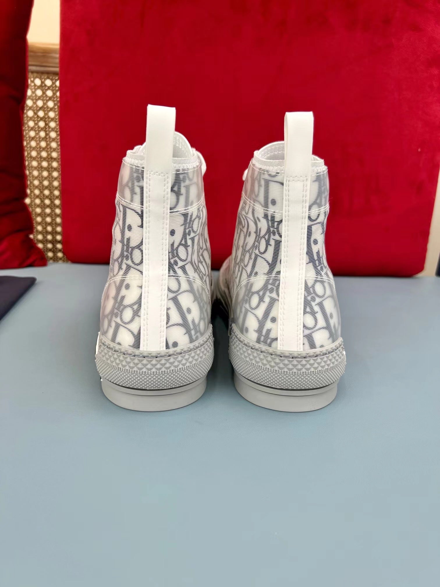 B23 High Logo Oblique Blue Monogram