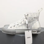 B23 High Top Logo Oblique Grey Monogram