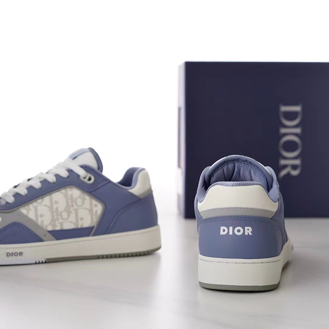 B27 Low-Top Blue and White