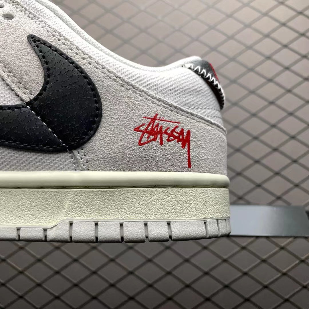 Stussy X Dunk SB Low Cream Black