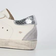 Load image into Gallery viewer, Golden Goose Super-Star Suede Star Silver Heel Tab
