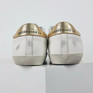 Golden Goose Super-Star Suede Star Gold Heel Tab