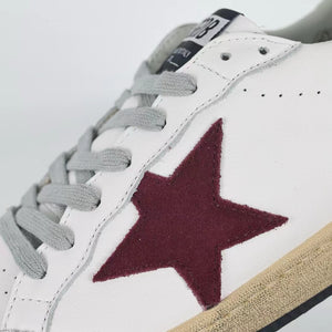 Golden Goose Ball-Star Red Star Yellow Heel Tab