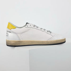 Golden Goose Ball-Star Red Star Yellow Heel Tab