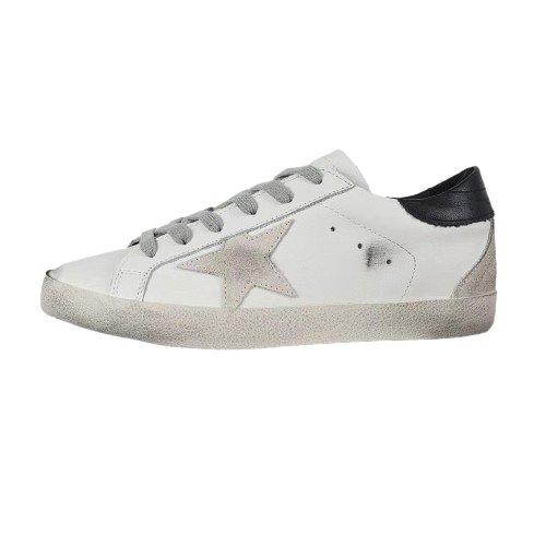 Golden Goose Super-Star Suede Star Black Heel Tab Blackout