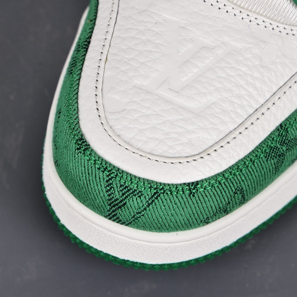 LV Trainers Monogram Denim Green