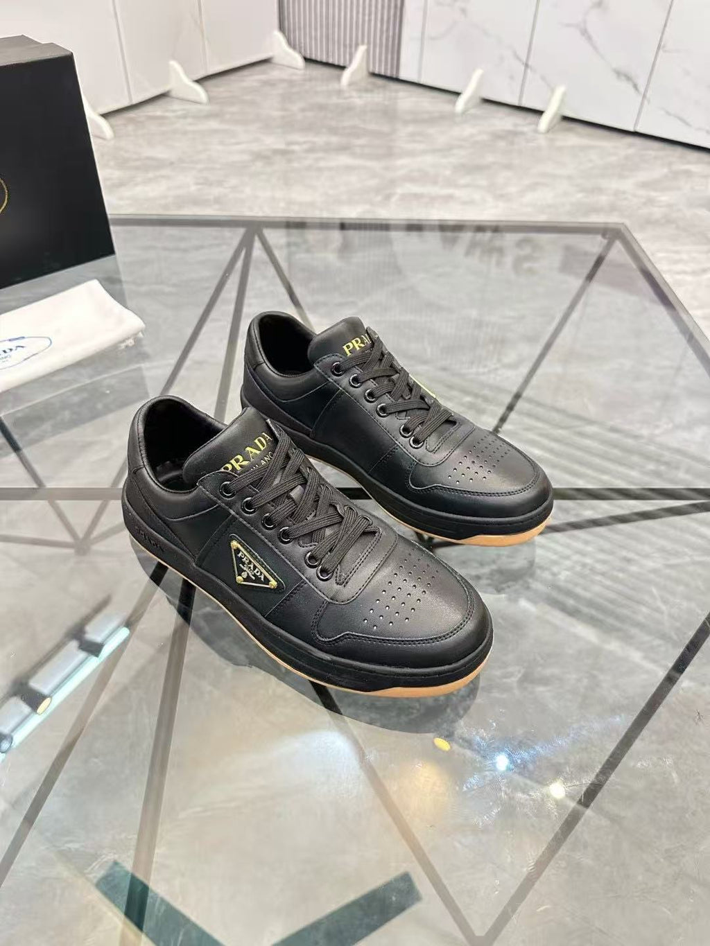 Prada Downtown Black Nappa Leather