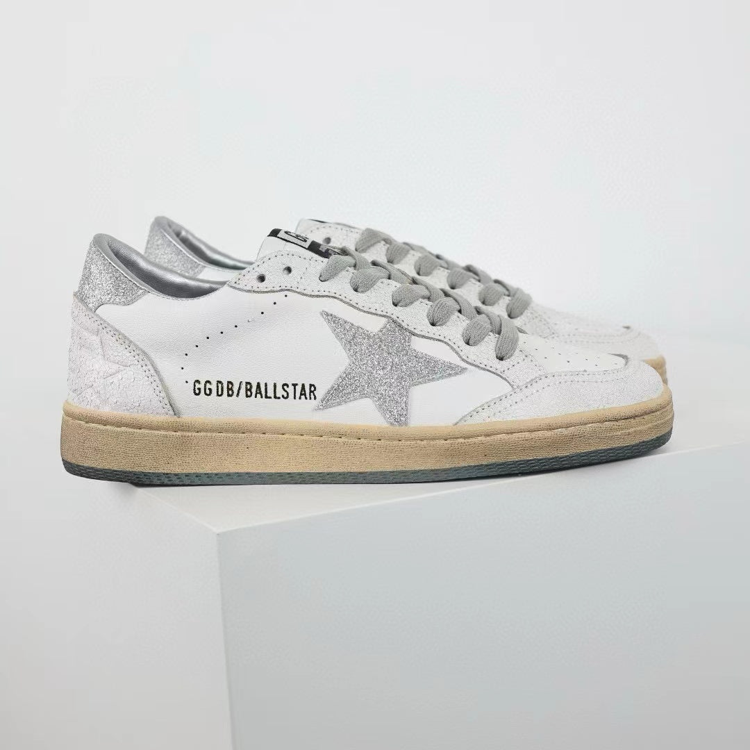 Golden Goose Ball-Star Glitter Star Glitter Heel Tab