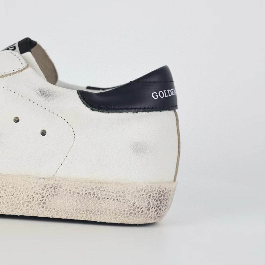 Golden Goose Super-Star Glitter Star Black Heel Tab