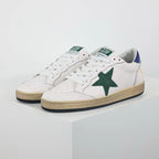 Golden Goose Ball-Star Green Star Blue Heel Tab