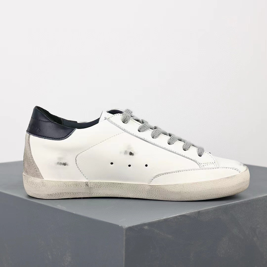 Golden Goose Super-Star Suede Star Black Matte Heel Tab