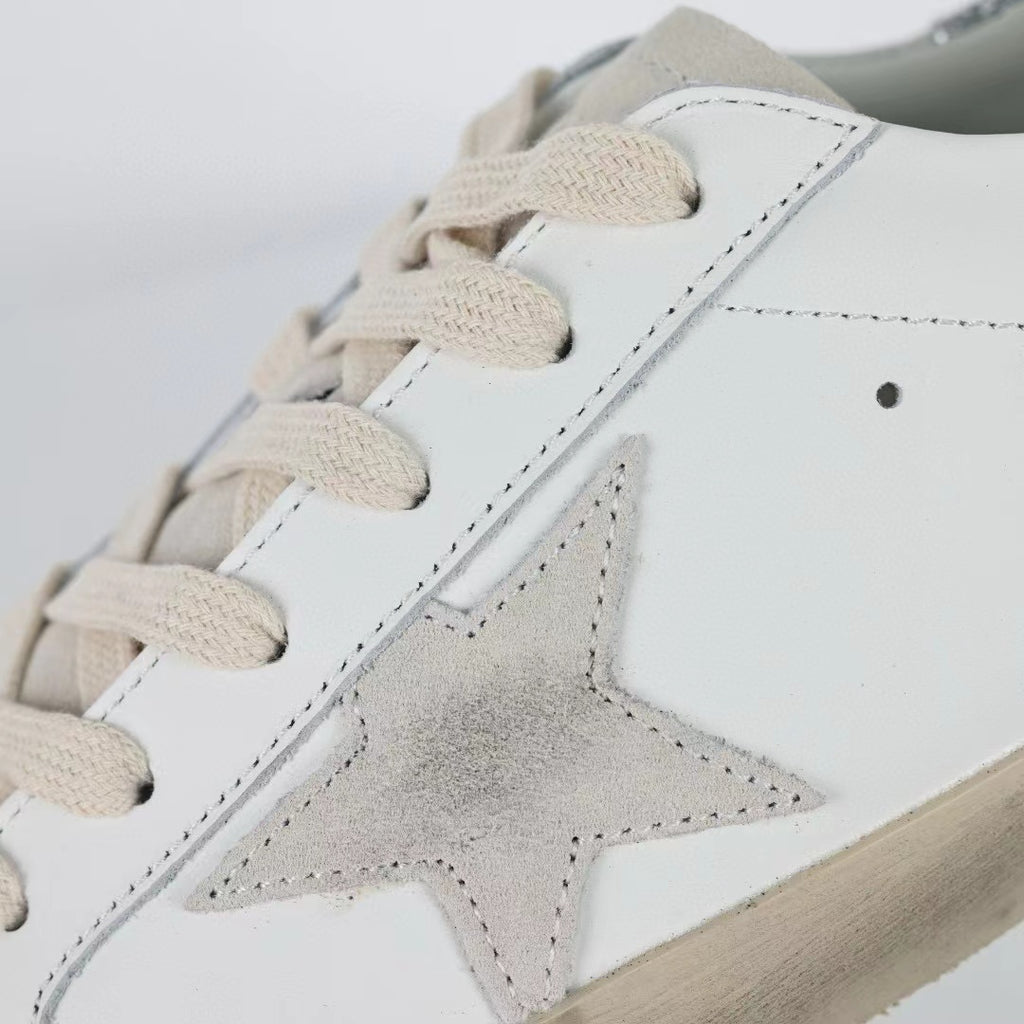 Golden Goose Super-Star Suede Star Glitter Heel Tab