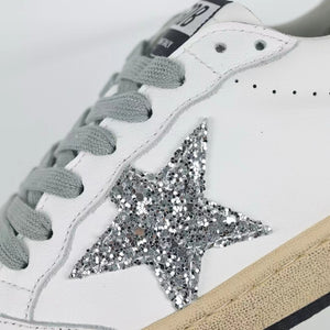 Golden Goose Ball-Star Glitter Star Glitter Heel Tab