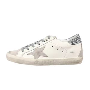 Golden Goose Super-Star Suede Star Glitter Heel Tab