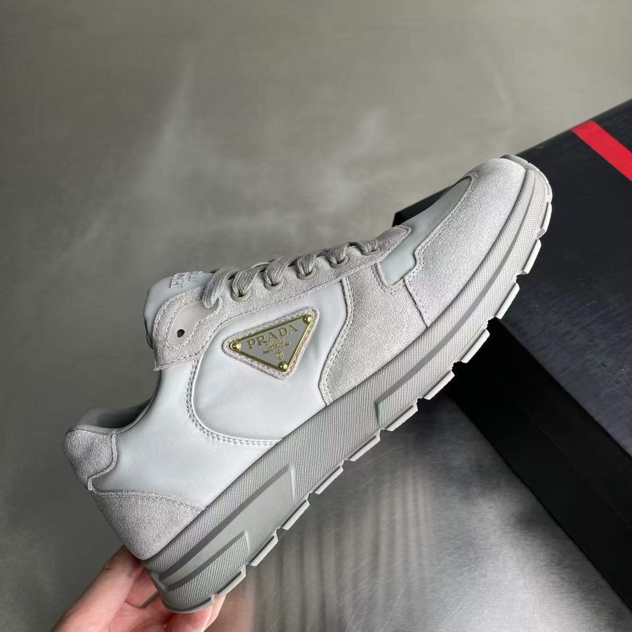 Prada Prax 2.0 Cloudy Grey Nylon