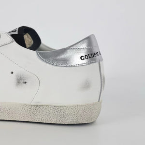 Golden Goose Ball-Star Green Star Silver Heel Tab