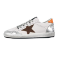 Golden Goose Ball-Star Brown Star Orange Heel Tab
