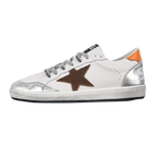 Golden Goose Ball-Star Brown Star Orange Heel Tab