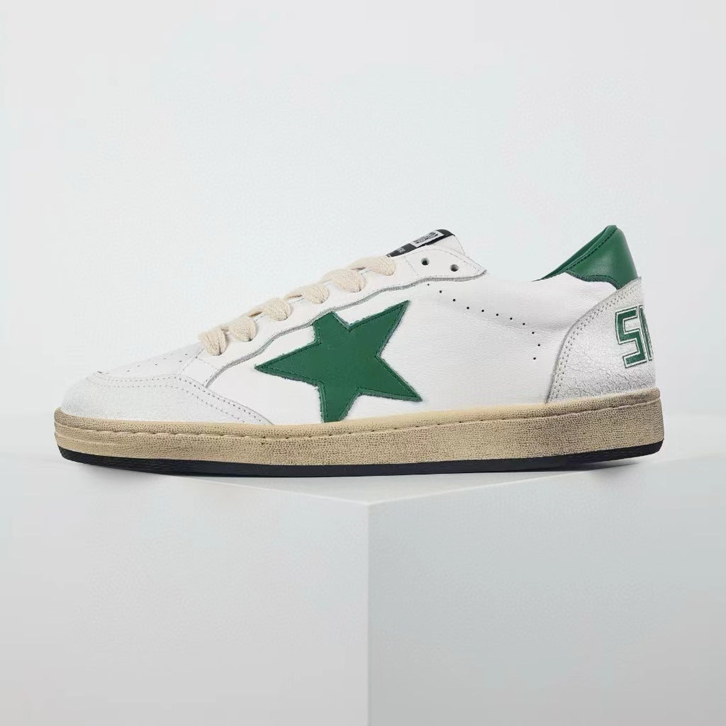 Golden Goose Ball-Star Green Star Green Heel Tab