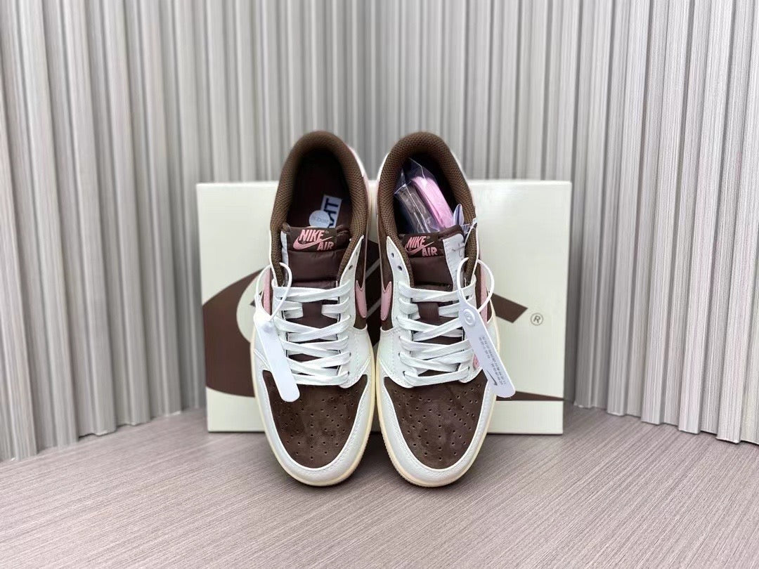 AJ1 Low Travis Scott Dark Pony | Pink Oxford