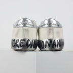 Golden Goose Ball-Star Glitter Star Silver Heel Tab