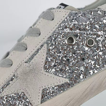 Load image into Gallery viewer, Golden Goose Ball-Star Suede Star Grey Heel Tab Glitter Base
