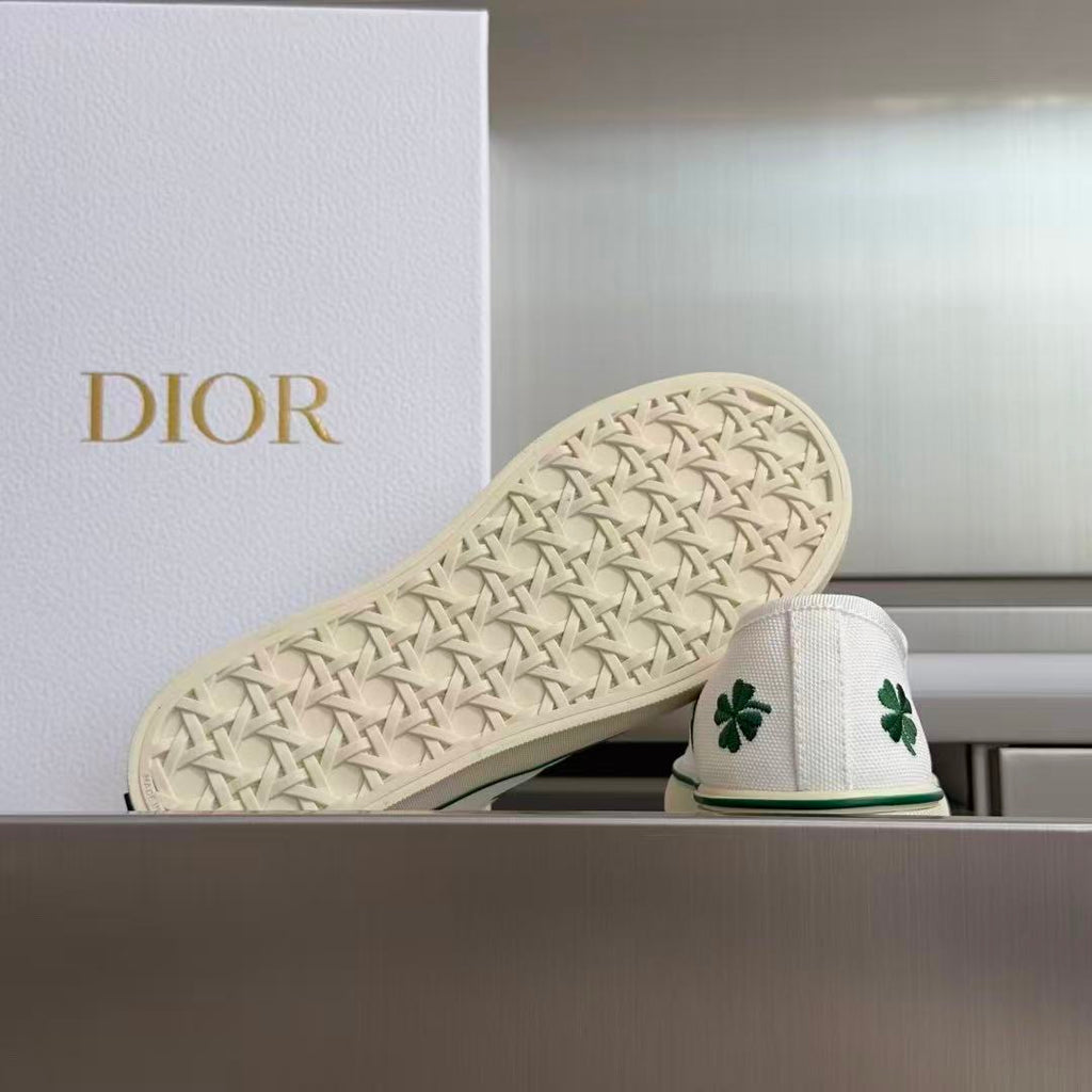 Saltwind Sneaker Clover on White Cotton