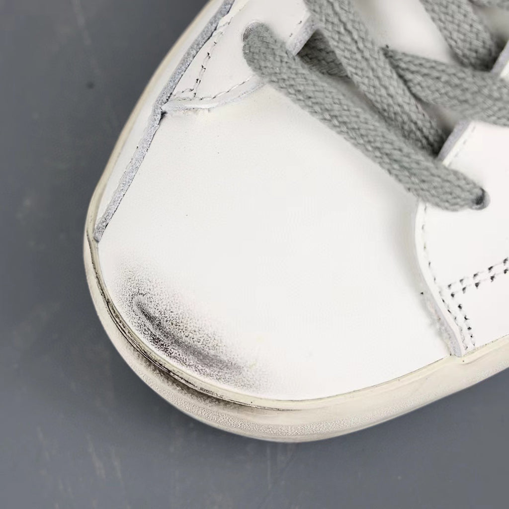 Golden Goose Super-Star Suede Star White Heel Tab