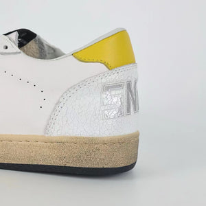 Golden Goose Ball-Star Red Star Yellow Heel Tab