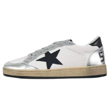 Load image into Gallery viewer, Golden Goose Ball-Star Leather Star Black Heel Tab Silver
