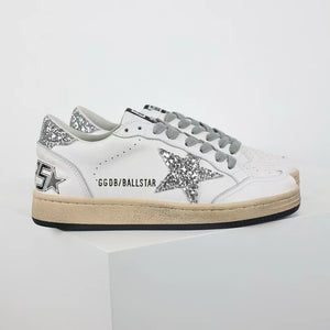 Golden Goose Ball-Star Glitter Star Glitter Heel Tab