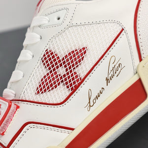 LV Trainers Velcro Strap Mesh Red