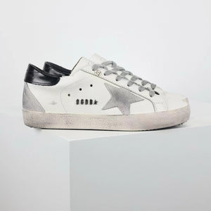 Golden Goose Super-Star Suede Star Black Heel Tab