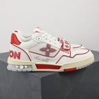LV Trainers Velcro Strap Mesh Red
