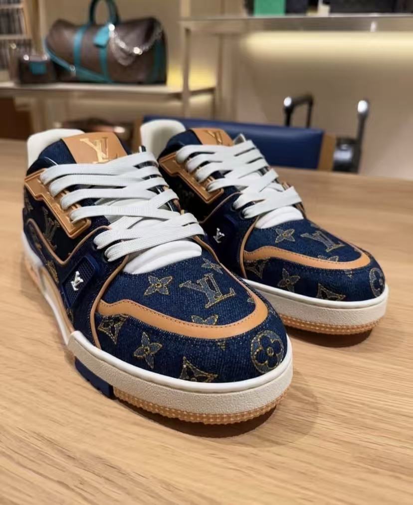 LV Trainers #54 Navy Monogram