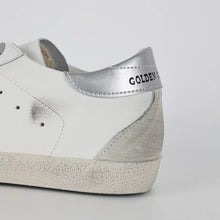 Load image into Gallery viewer, Golden Goose Super-Star Suede Star Silver Heel Tab
