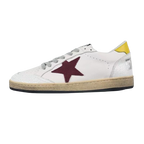 Golden Goose Ball-Star Red Star Yellow Heel Tab