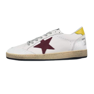 Golden Goose Ball-Star Red Star Yellow Heel Tab