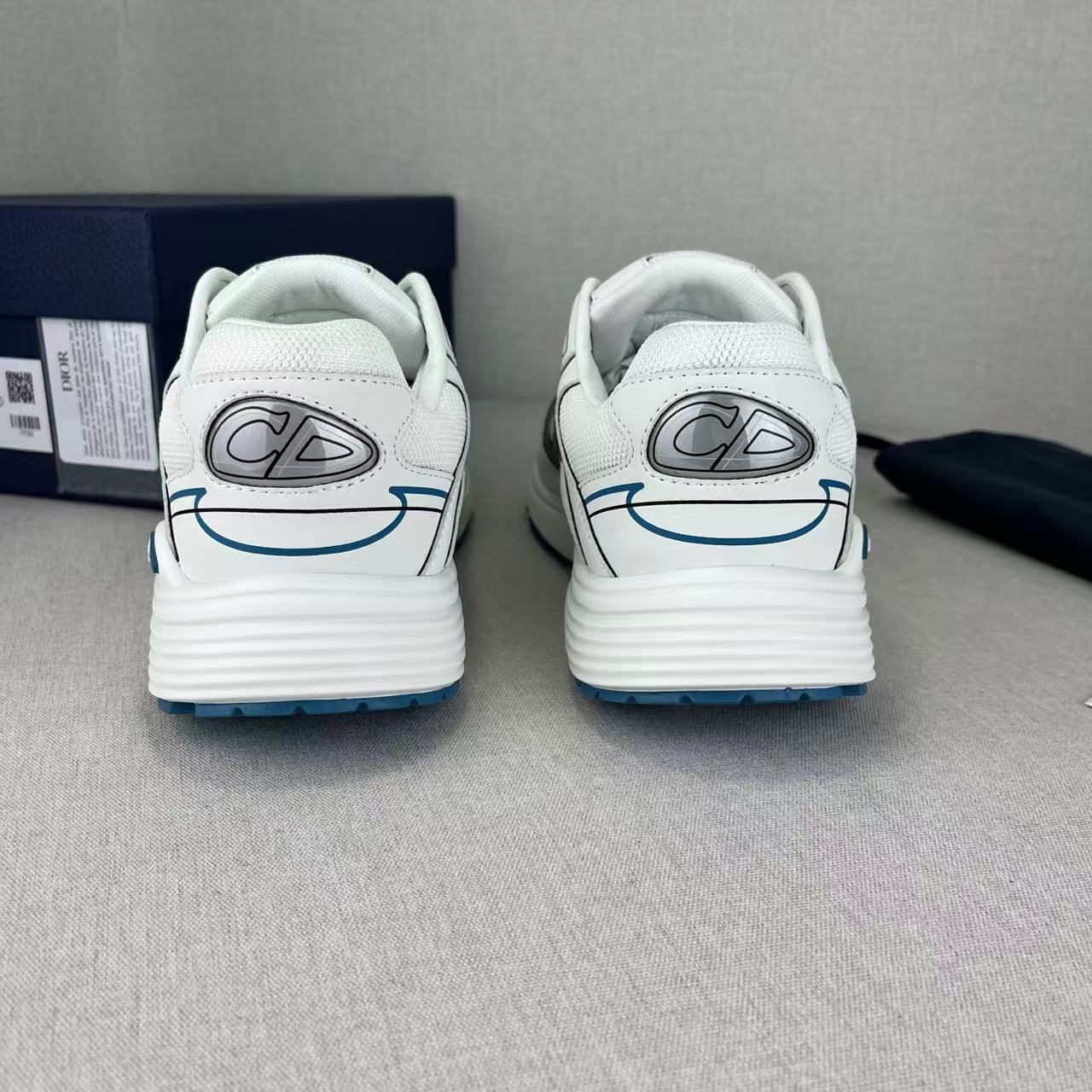 B30 White and Light Blue Mesh