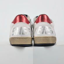 Load image into Gallery viewer, Golden Goose Ball-Star Glitter Silver Star Red Heel Tab
