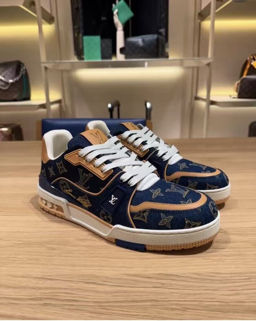LV Trainers #54 Navy Monogram