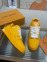 Load image into Gallery viewer, LV Trainers Yellow Embossed Monogram
