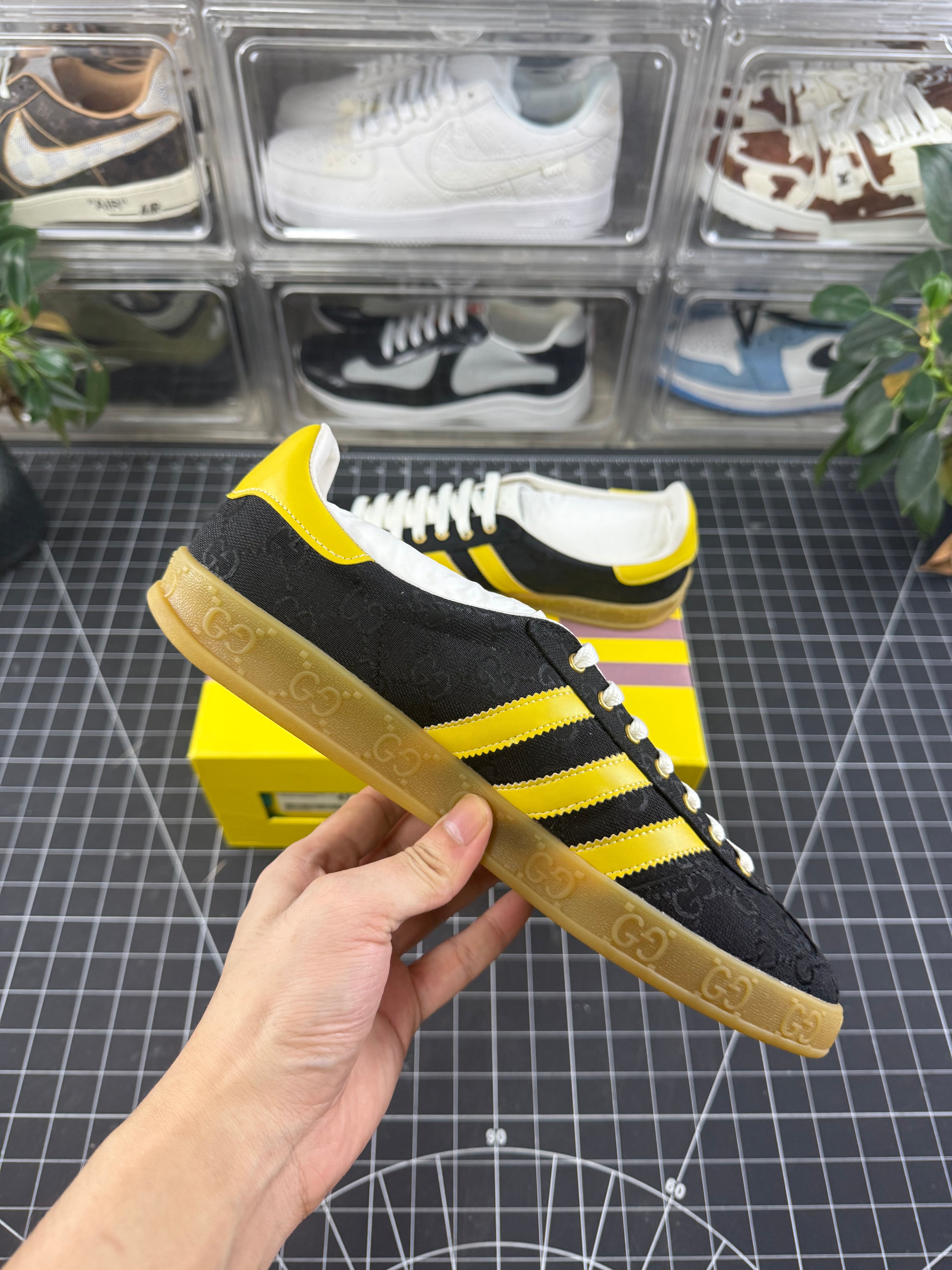 Gucci x Gazelle Black GG Monogram