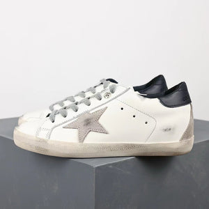 Golden Goose Super-Star Suede Star Black Matte Heel Tab