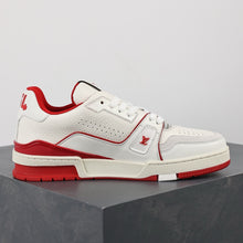 Load image into Gallery viewer, LV Trainers #54 Signature White Red
