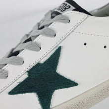 Load image into Gallery viewer, Golden Goose Ball-Star Green Star Silver Heel Tab
