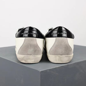 Golden Goose Super-Star Suede Star Black Glossy Heel Tab