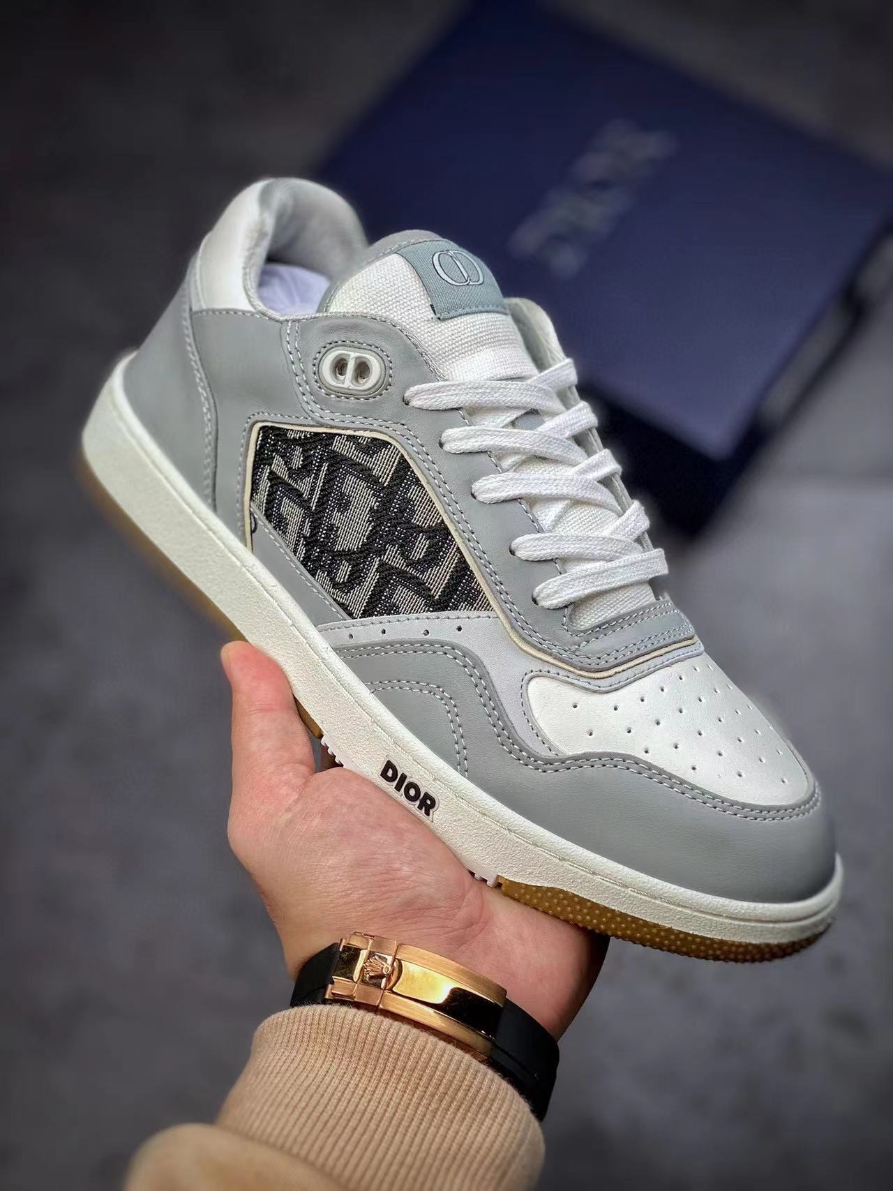 B27 Low-Top Grey Oblique